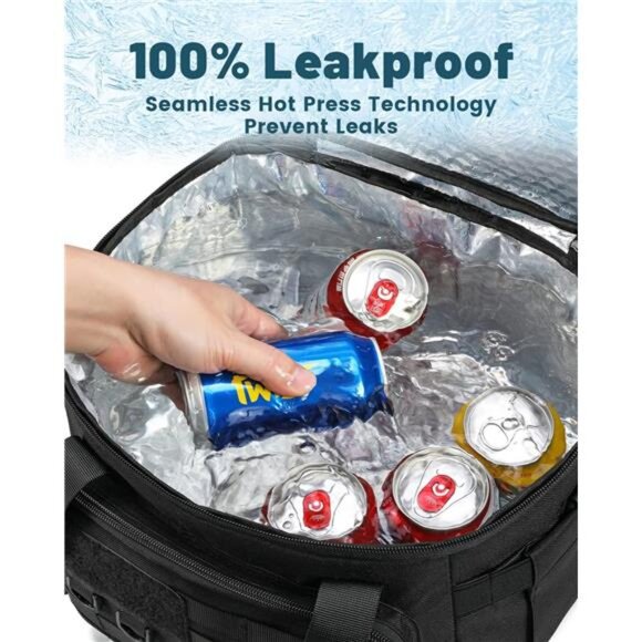 Tactical Lunch Bag,20L Large Heavy Duty DoubleDeck Insulated Lunch Box Leakproof - Picture 6 of 8